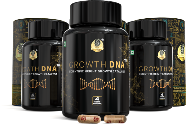 Growth DNA - Ayurvedic Height Increaser Program | Growth Plate Activator | Guaranteed Results Formula | 100% Natural