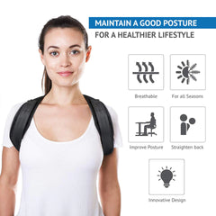 Posture Corrector Belt - Back Pain, Hips Pain, Sciatica Pain - Corrects Hump Back