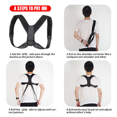 Posture Corrector Belt - Back Pain, Hips Pain, Sciatica Pain - Corrects Hump Back