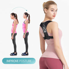 Posture Corrector Belt - Back Pain, Hips Pain, Sciatica Pain - Corrects Hump Back