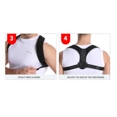 Posture Corrector Belt - Back Pain, Hips Pain, Sciatica Pain - Corrects Hump Back