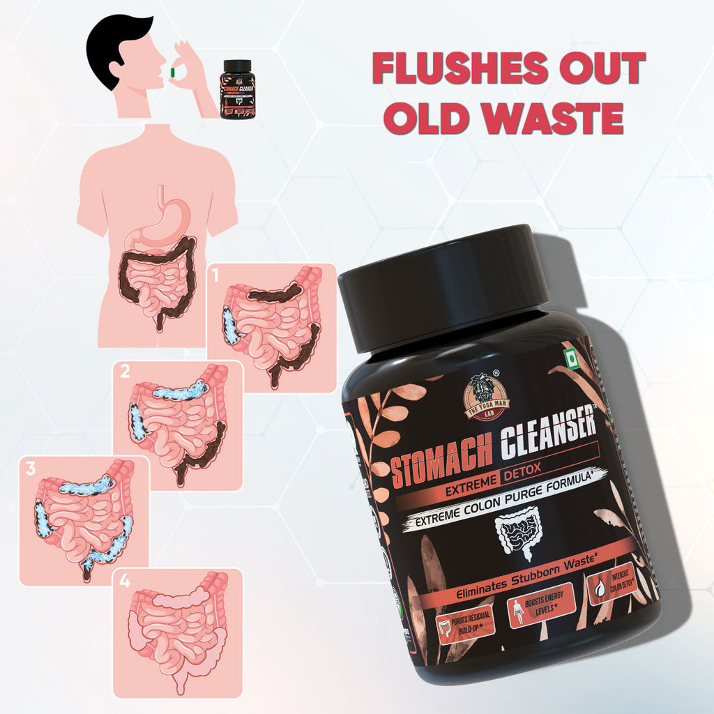 STOMACH CLEANSER- Extreme Detox Ayurvedic Supplement | For People With Delayed Motion & Hard Stool | 100% Natural