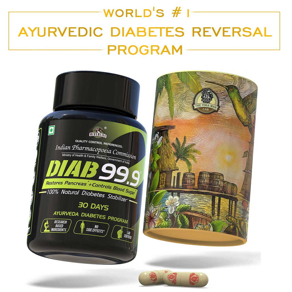 DIAB 99.9+ Type-2 Diabetes Ayurvedic Medicine | 100% Natural Health Care > Gut Health > Colon Detox > Supplement > Ayurvedic Constipation, IBS & Bowel Treatment The Yoga Man Lab 28 Days Pack: ₹1999/- (50% Off)  