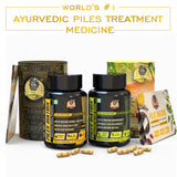 PILES MATRIX - Vein Restore + Rectum Restore Ayurvedic Supplements + Herbal Remedies Diet Booklet | Relives Pain & Shrinks Mass | 100% Natural