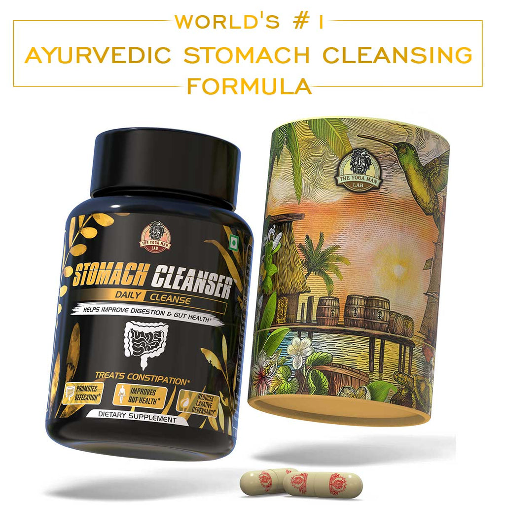 STOMACH CLEANSER Daily Cleanse Ayurvedic Supplement | Probiotic Soluble Fiber For Smooth Morning Bowel Movement & Constipation Prevention | 100% Natural Health Care > Gut Health > Colon Detox > Supplement > Ayurvedic Constipation, IBS & Bowel Treatment The Yoga Man Lab 14 Days Pack: ₹999/- (50% Off) 42 💊 
