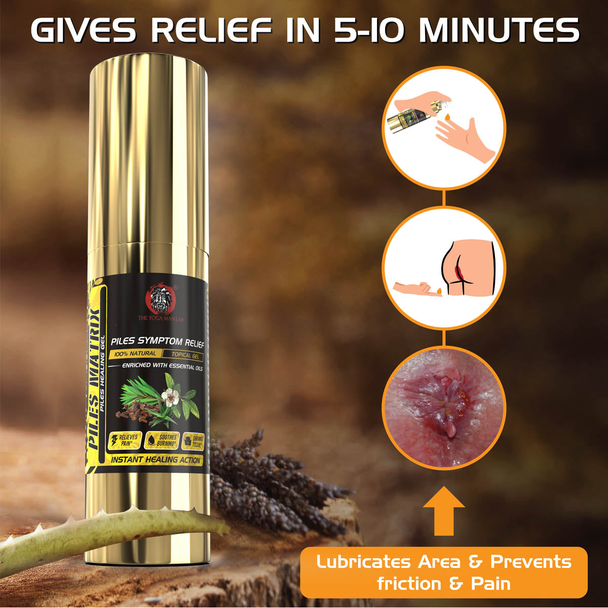 Piles Matrix Kit - वेन रिस्टोर + रेक्टम रिस्टोर + हीलिंग जैल + डाइट बुकलेट Health Care > Gut Health > Piles > Medicine, Gel > Ayurvedic Piles Treatment The Yoga Man Lab   