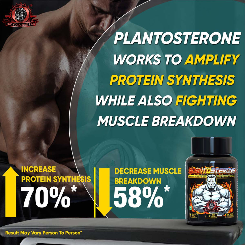 PLANTOSTERONE - Sexual Health Booster Supplement For Men | Helps Increase Libido & Sexual Drive | Ayurvedic & 100% Natural Health Care > Muscle Building > Muscle Growth > Supplement > Ayurvedic Weight Gain The Yoga Man Lab   