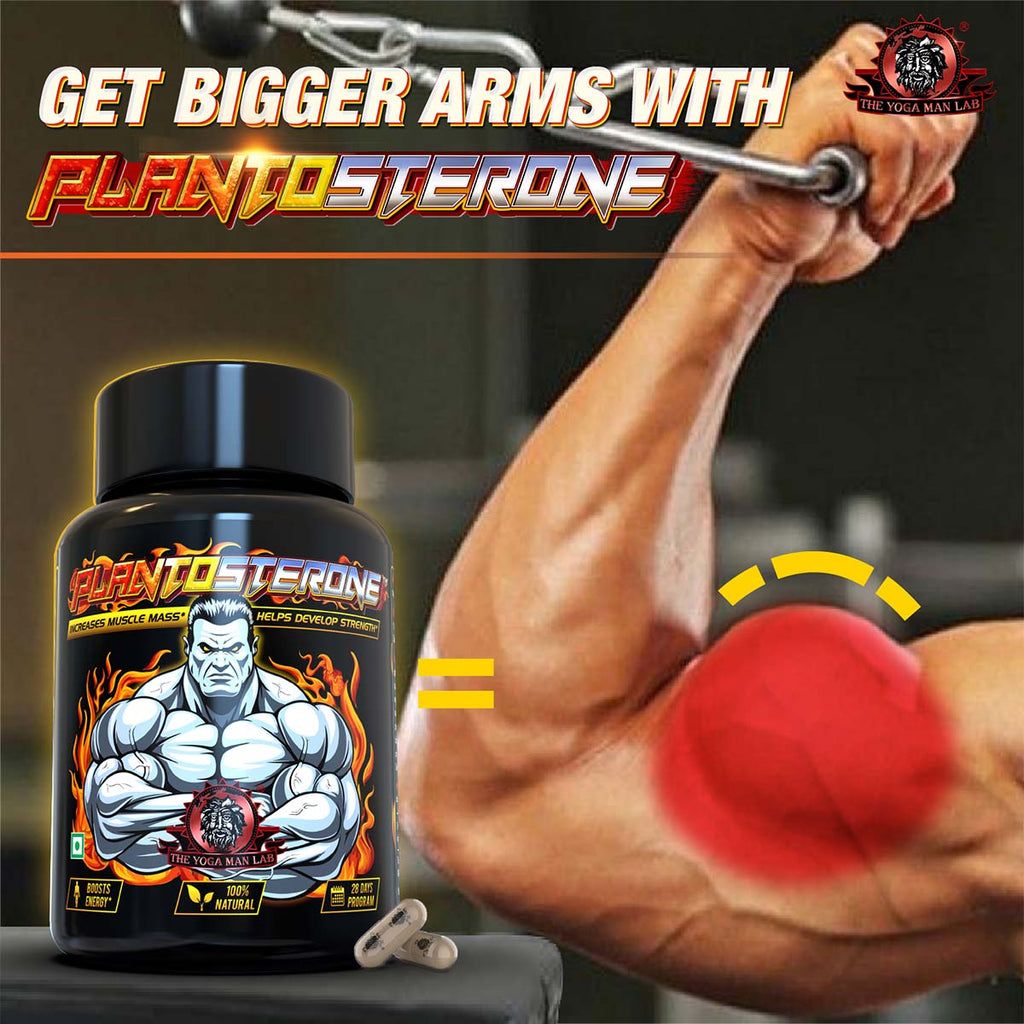 PLANTOSTERONE - Sexual Health Booster Supplement For Men | Helps Increase Libido & Sexual Drive | Ayurvedic & 100% Natural Health Care > Muscle Building > Muscle Growth > Supplement > Ayurvedic Weight Gain The Yoga Man Lab   
