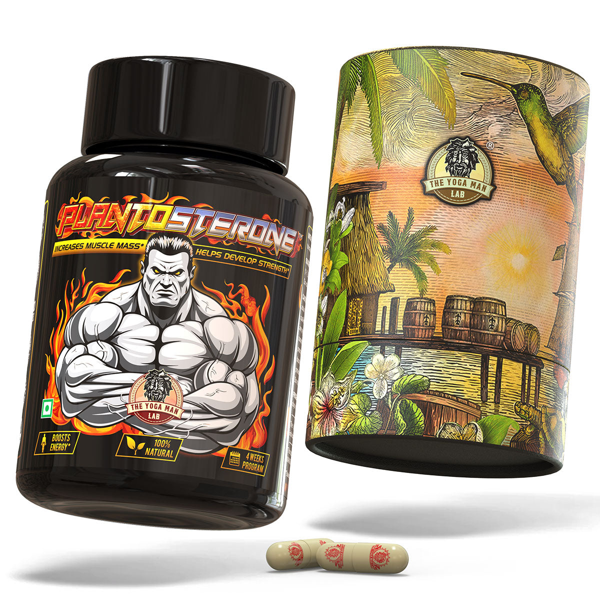 PLANTOSTERONE - Muscle Building & Testo-Boosting Ayurvedic Supplement | Helps Gain Muscle Size & Weight, with Increase in Sexual Drive | 100% Natural Health Care > Muscle Building > Muscle Growth > Supplement > Ayurvedic Weight Gain The Yoga Man Lab   