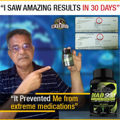 Diab 99.9 Type-2 Ayurvedic Sugar Reversal Program | Get Free Doctor & Dietitian Reversal Consultation | 100% Natural Health Care > Metabolic Health > Diabetes > Supplement > Ayurvedic Diabetes Reversal The Yoga Man Lab   