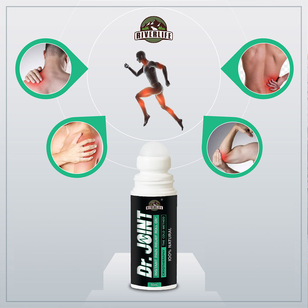 Dr. Joint Roll-On For Instant Pain Relief | Ayurvedic Oil Formula | 100% Natural  The Yoga Man Lab   