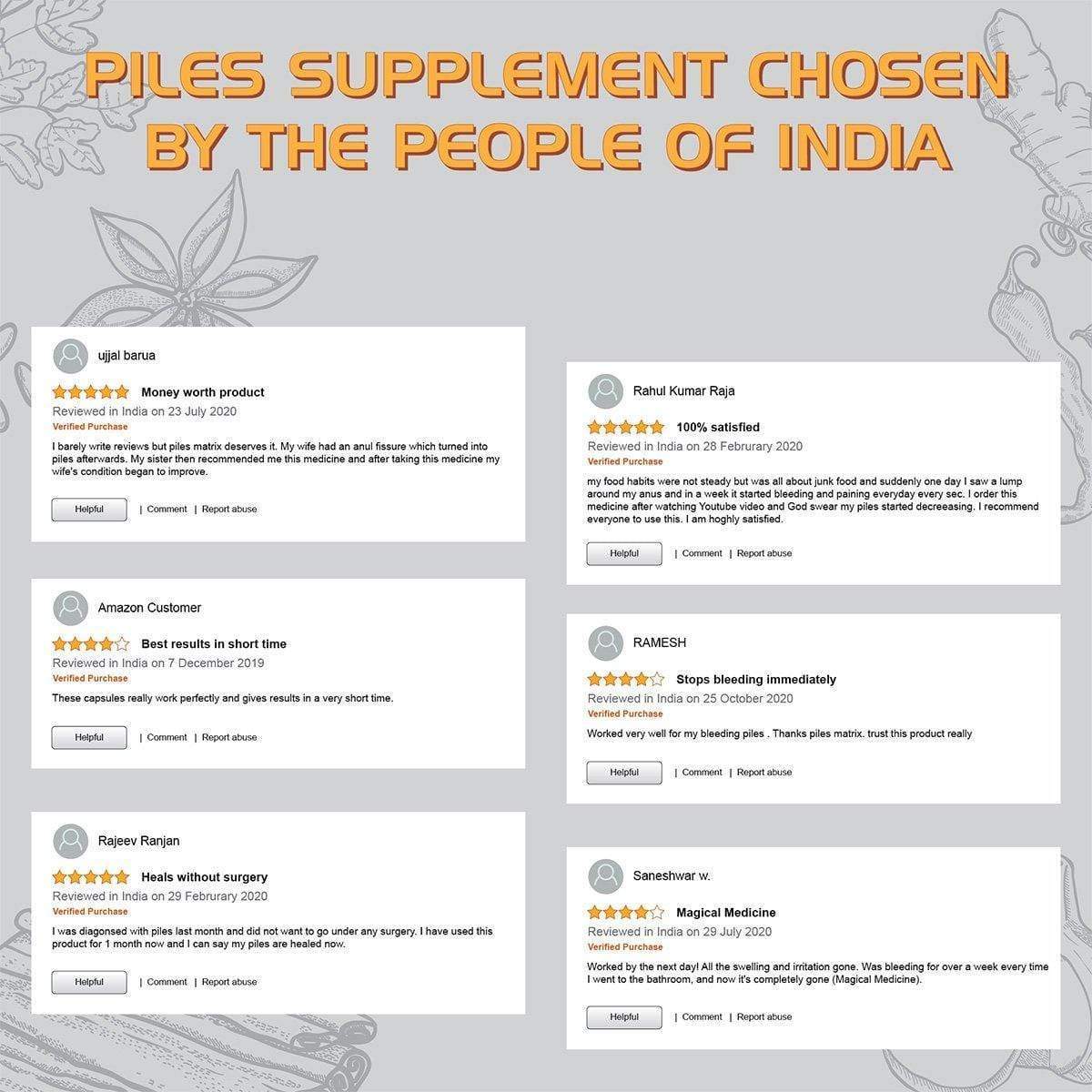 PILES MATRIX - RECTUM RESTORE Ayurvedic Supplement | Shrink Piles Lumps & Mass and Treats Constipation | 100% Natural Health Care > Gut Health > Piles > Medicine > Ayurvedic Piles Treatment The Yoga Man Lab   